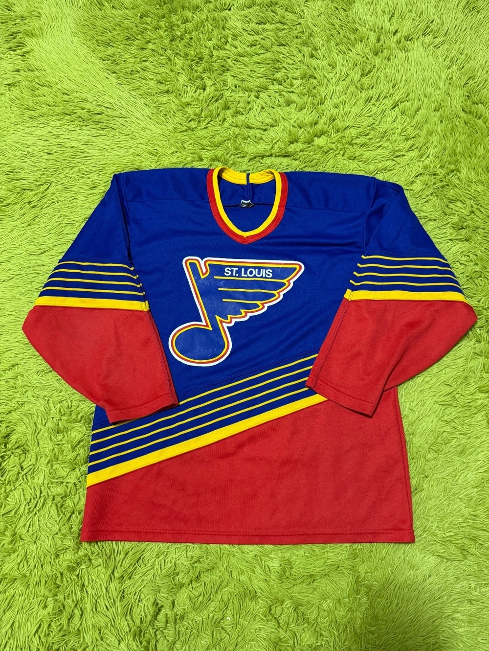 Vintage CCM NHL St Louis Blues Hockey Jersey Mens Large Blue